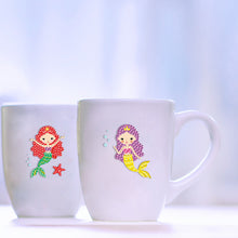 Lade das Bild in den Galerie-Viewer, 6pcs-Mermaid-Diy Handwerk Aufkleber