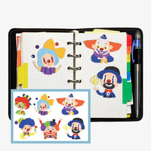 Lade das Bild in den Galerie-Viewer, 6pcs-Clown-Diy Handwerk Aufkleber