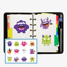 Lade das Bild in den Galerie-Viewer, 12pcs-Monster-Diy Handwerk Aufkleber