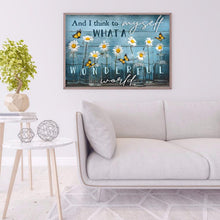 Lade das Bild in den Galerie-Viewer, Blumen-Vollbohrer Rundbohrer-50x40cm-Diamantmalerei