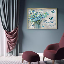 Lade das Bild in den Galerie-Viewer, Blumen-Vollbohrer Rundbohrer-50x40cm-Diamantmalerei