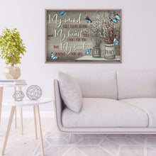 Lade das Bild in den Galerie-Viewer, Blumen-Vollbohrer Rundbohrer-50x40cm-Diamantmalerei