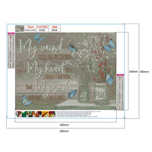 Lade das Bild in den Galerie-Viewer, Blumen-Vollbohrer Rundbohrer-50x40cm-Diamantmalerei