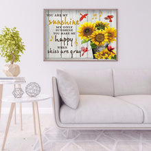Lade das Bild in den Galerie-Viewer, Blumen-Vollbohrer Rundbohrer-50x40cm-Diamantmalerei