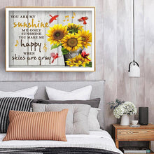 Lade das Bild in den Galerie-Viewer, Blumen-Vollbohrer Rundbohrer-50x40cm-Diamantmalerei