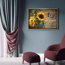 Lade das Bild in den Galerie-Viewer, Blumen-Vollbohrer Rundbohrer-50x40cm-Diamantmalerei