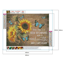 Lade das Bild in den Galerie-Viewer, Blumen-Vollbohrer Rundbohrer-50x40cm-Diamantmalerei