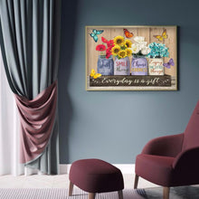 Lade das Bild in den Galerie-Viewer, Blumen-Vollbohrer Rundbohrer-50x40cm-Diamantmalerei