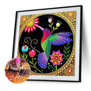 Kolibri-speziell geformte Kristalldiamantmalerei-30 * 30cm