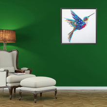 Lade das Bild in den Galerie-Viewer, Kolibri-speziell geformte Kristalldiamantmalerei-30 * 30cm
