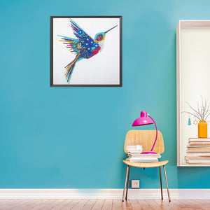 Kolibri-speziell geformte Kristalldiamantmalerei-30 * 30cm