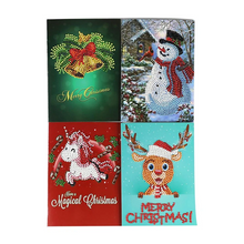 Lade das Bild in den Galerie-Viewer, 8pcs/set Christmas Greeting Cards Diamond Painting