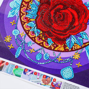 Rose-Special Shaped Crystal Diamond Painting-30 * 30cm