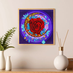 Rose-Special Shaped Crystal Diamond Painting-30 * 30cm