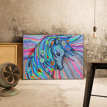 Lade das Bild in den Galerie-Viewer, Pferd-speziell geformtes Kristalldiamant-Gemälde-40*30cm

