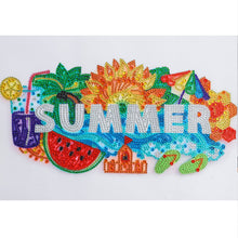 Lade das Bild in den Galerie-Viewer, Vier Jahreszeiten auf Papier – speziell geformtes Kristalldiamant-Gemälde – 40 x 30 cm