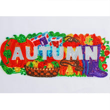 Lade das Bild in den Galerie-Viewer, Vier Jahreszeiten auf Papier – speziell geformtes Kristalldiamant-Gemälde – 40 x 30 cm