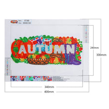 Lade das Bild in den Galerie-Viewer, Vier Jahreszeiten auf Papier – speziell geformtes Kristalldiamant-Gemälde – 40 x 30 cm