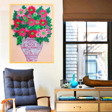 Lade das Bild in den Galerie-Viewer, Blume-speziell geformte Kristalldiamantmalerei-30 * 40CM