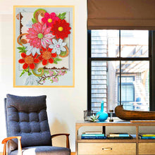 Lade das Bild in den Galerie-Viewer, Blume-speziell geformte Kristalldiamantmalerei-30 * 40CM