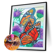Lade das Bild in den Galerie-Viewer, Schmetterling-speziell geformtes Kristalldiamant-Gemälde-30*40cm
