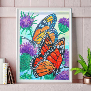 Schmetterling-speziell geformtes Kristalldiamant-Gemälde-30*40cm