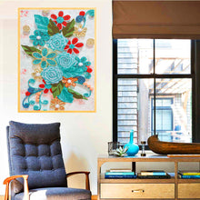 Lade das Bild in den Galerie-Viewer, Papierblume-speziell geformte Kristalldiamantmalerei-30 * 40cm