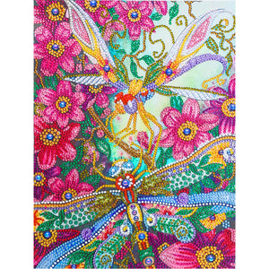 Libelle-speziell geformtes Kristalldiamant-Gemälde-30*40cm