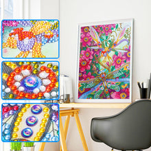 Lade das Bild in den Galerie-Viewer, Libelle-speziell geformtes Kristalldiamant-Gemälde-30*40cm