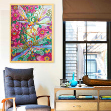 Lade das Bild in den Galerie-Viewer, Libelle-speziell geformtes Kristalldiamant-Gemälde-30*40cm
