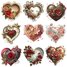 Lade das Bild in den Galerie-Viewer, Love Rose-voller Round Diamond Painting-30x30cm