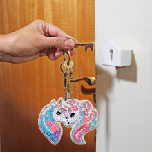 Lade das Bild in den Galerie-Viewer, 6 Stück/Satz Regenbogen-Pferd beidseitig Schlüsselanhänger