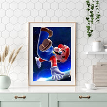 Lade das Bild in den Galerie-Viewer, Zeichen Mario-Vollrunde Diamantmalerei