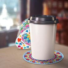 Lade das Bild in den Galerie-Viewer, 8 Stück/Set + 1 Ablageregal-Mandala-Acryl Diamond Untersetzer