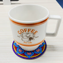 Lade das Bild in den Galerie-Viewer, 8 Stück/Set + 1 Ablageregal-Mandala-Acryl Diamond Untersetzer