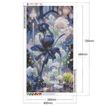 Lade das Bild in den Galerie-Viewer, Schwarze Rose-Vollbohrer-Diamantmalerei-40x70cm