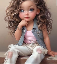 Lade das Bild in den Galerie-Viewer, Süßes Mädchen- Voll/Square Diamond Painting-30x40cm/40x50cm/50x70cm