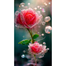 Lade das Bild in den Galerie-Viewer, Wassertropfen-Blumen-Vollbohrer-Diamantmalerei-40x70cm