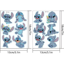 Lade das Bild in den Galerie-Viewer, 2 PCS DIY-Diamant-Malerei-Karikatur-Aufkleber