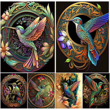 Lade das Bild in den Galerie-Viewer, Hummingbird-Voller Round Diamond Painting-30x40cm