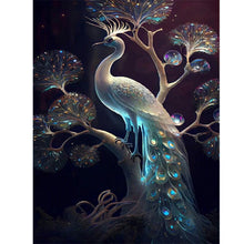 Lade das Bild in den Galerie-Viewer, Pfau-Voll Round Diamond Painting-30x40cm