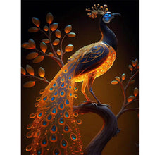 Lade das Bild in den Galerie-Viewer, Pfau-Voll Round Diamond Painting-30x40cm