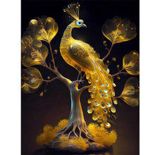 Lade das Bild in den Galerie-Viewer, Pfau-Voll Round Diamond Painting-30x40cm