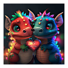 Lade das Bild in den Galerie-Viewer, Drachen-Voller Diamond Painting-30x30cm