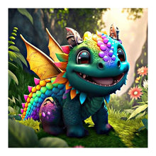 Lade das Bild in den Galerie-Viewer, Drachen-Voller Diamond Painting-30x30cm