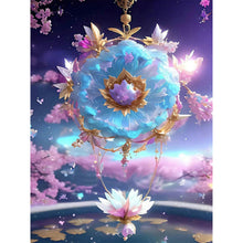 Lade das Bild in den Galerie-Viewer, Blume lila Campanula-Voller Bohrer Diamond Painting