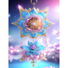 Lade das Bild in den Galerie-Viewer, Blume lila Campanula-Voller Bohrer Diamond Painting