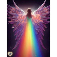 Lade das Bild in den Galerie-Viewer, Regenbogen Madchen-Voll Round Diamond Painting-30x40cm