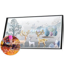 Lade das Bild in den Galerie-Viewer, Relief-Elch-Voller Diamond Painting-80x40cm-Large Size