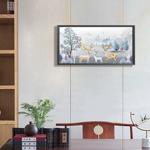 Lade das Bild in den Galerie-Viewer, Relief-Elch-Voller Diamond Painting-80x40cm-Large Size